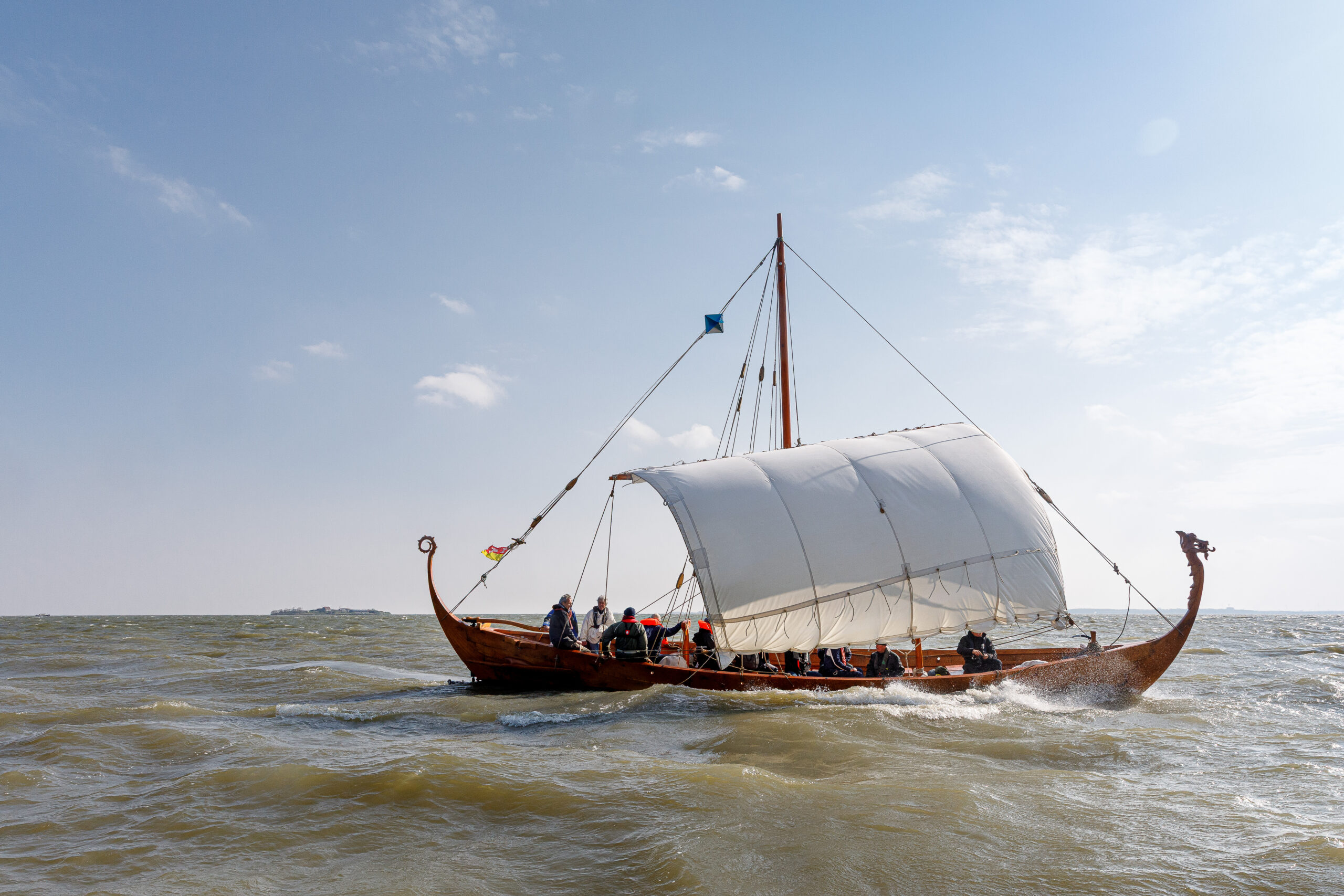 Vikingschip Dorestat-1 bij Kasteel Radboud